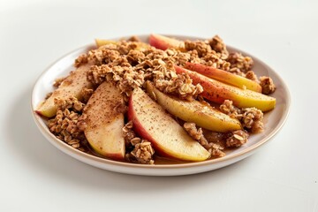 Gourmet Apple Crisp with Freshly Grated Lemon and Orange Zest