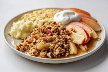 Classic Apple Crisp with Buttery Crumble and Warm Spices