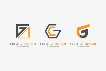 vector Letter g creative business company icon logo design