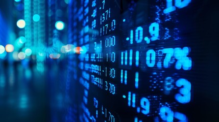 Obraz premium stock market screen 