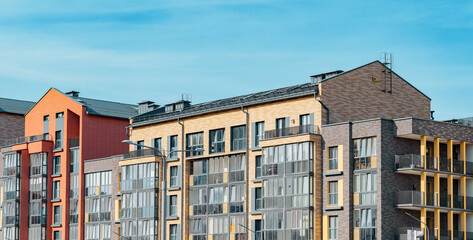 Modern European , residential highrise with typical Dutch design. Urban living, new apartments...