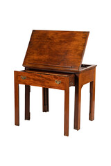 Georgian Mahogany Reading Table with Candle Slips & Slope, 1780s