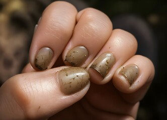 dirt style nail art