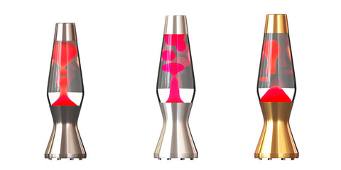 table lamp isolated on white background, room lamp, 3D illustration, cg render