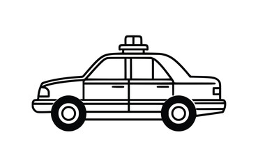 Flat Cab icon symbol vector Illustration.