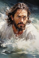 Savior of the Sea: A Dramatic Depiction of Jesus