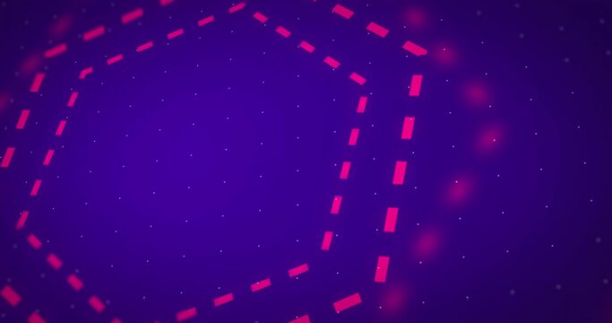 Multiple dotted technology benzene rings hexagons moving cyber computer bg 4K. Data beams scientific chemistry formula bg design elements stock footage. Polygon cell minimal digital loop grid dots.
