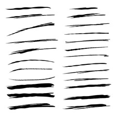 黒い線のイラストセット