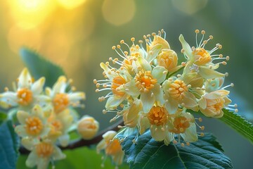 Springtime bursts with botanical beauty represented by lush foliage, vibrant flowers, and fresh greenery.