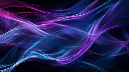 Abstract Smoke purple with Colorful Waves and Patterns