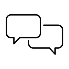 Fototapeta premium Chat, speech, bubble, dialogue vector icon for graphic design, logo, web site, social media, mobile app, ui illustration
