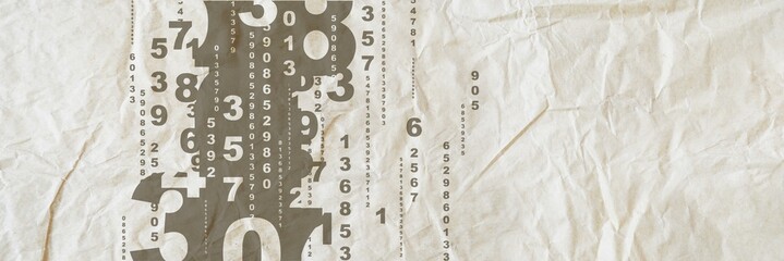 Creative and modern background with numbers.	