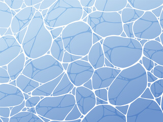 上から見た波の水面のベクターイラスト © hanamuradesign