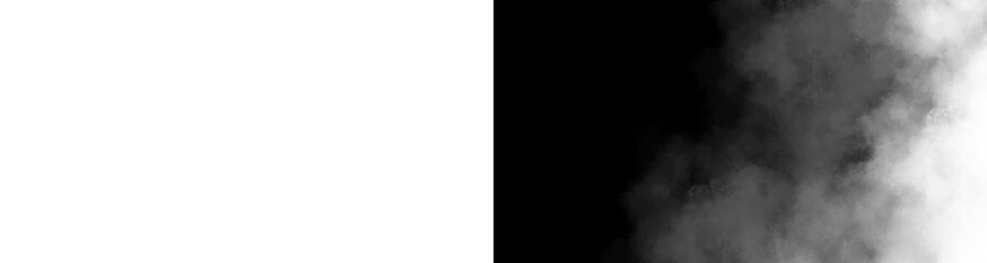 fog, smoke, translucent element for decoration. moving sideways white clouds, haze, on a transparent and black background