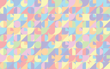 geometric circle pastel color wallpater or background vector png