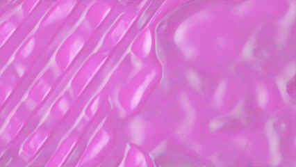 Fototapeta premium Pink background, abstract pattern of diagonal stripes with water waves.