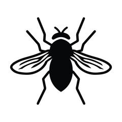 Fly insect vector icon