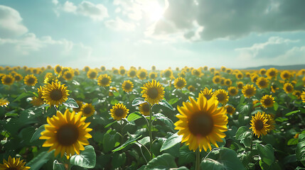 Fototapeta premium Sunflower Field