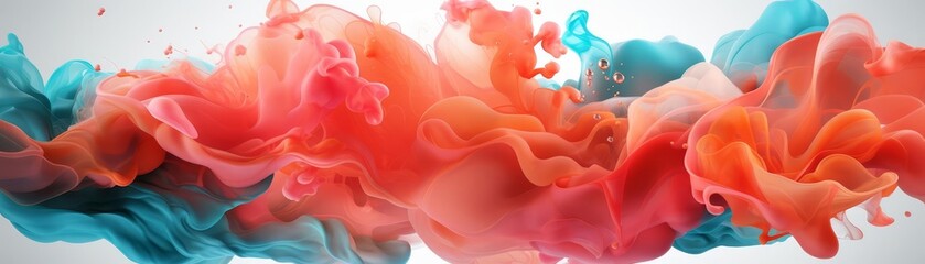 Create an abstract composition with swirling patterns and contrasting color gradients to evoke a sense of motion and energy