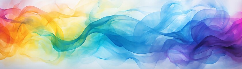 Obraz premium Paint a fluid abstract piece with large areas of wetonwet blending and delicate accents of fine details,watercolor painting style , The images are of high quality and clarity