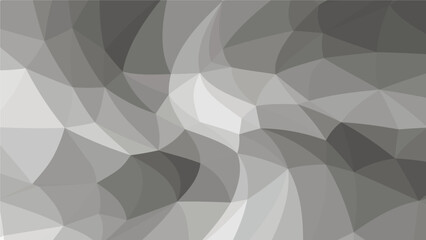 Fototapeta premium Monochrome polygon pattern. Low poly design. Vector illustration 
