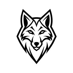 wolf head vector