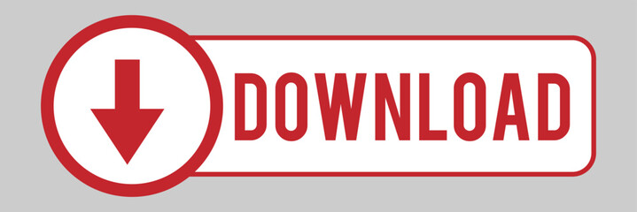 Download button design on white background .Vector Illustration.