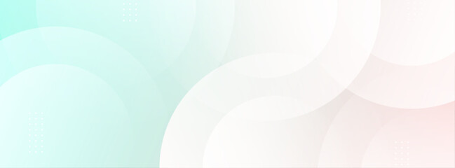 Banner background, soft color, green and pink pastel, colorful, circle effect style, eps 10