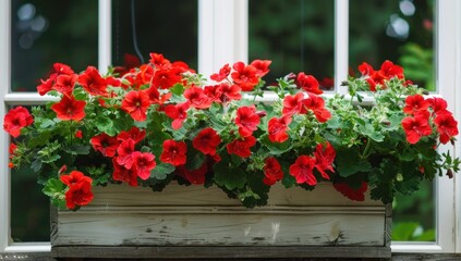 Fototapeta premium home decoration with plants attached under the windows