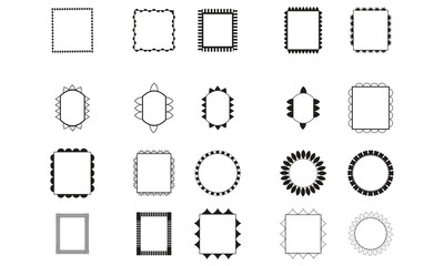 Doodle Frame Vector And Illustration Collection. 