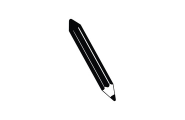 Flat pencil icon symbol vector Illustration.