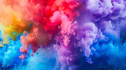 Obraz premium A vibrant color narrative, unfolding in an explosion