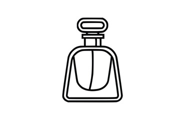 Flat perfume bottles icon symbol vector Illustration.