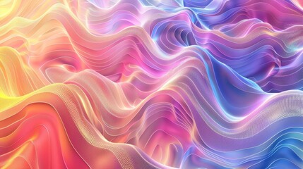 Obraz premium Abstract background with colorful waves and lines