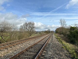 Obraz premium railway in the countryside