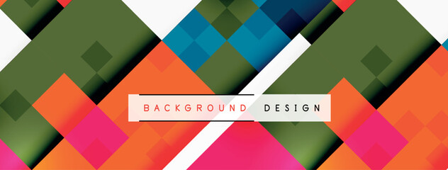 Geometric abstract background design. Vector illustration
