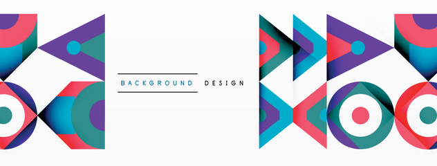 Geometric abstract background design. Vector illustration