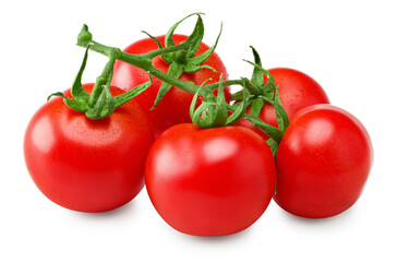 fresh tomatoes isolated on white background. clipping path