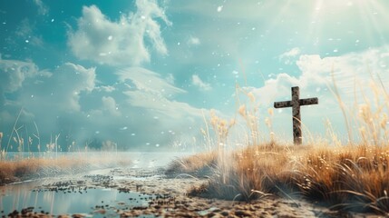 Fototapeta premium corpus christi background concept with copy space