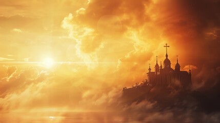 Fototapeta premium corpus christi background concept with copy space