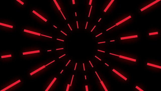 abstract background of red circles with smooth rotation