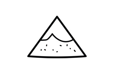 salt icon flat vector illustration.