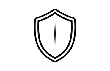 Flat Shield icon symbol vector Illustration.