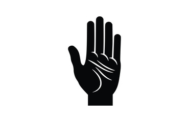 Obraz premium Flat sign language icon symbol vector Illustration.