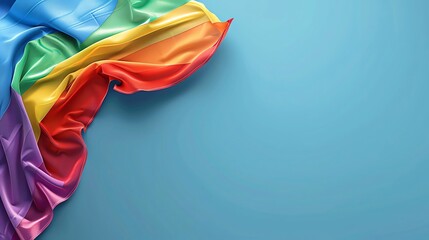 Pride flag, blank space, minimalism, negative space, used for presentation template, celestial background theme wallpaper