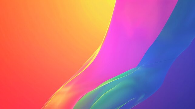 Pride flag, blank space, minimalism, negative space, used for presentation template, celestial background theme wallpaper