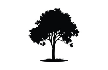 Flat tree icon symbol vector Illustration.