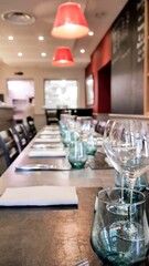 Prise de vue dans un restaurant 