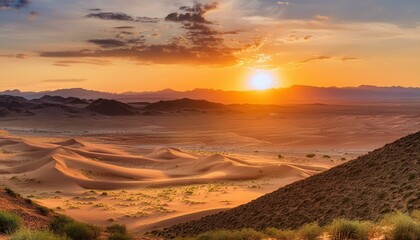 Sunset in the Desert