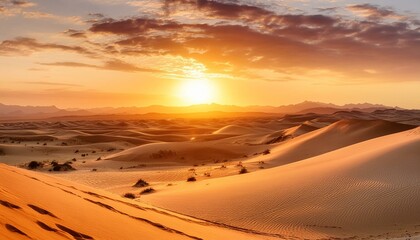 Sunset in the Desert